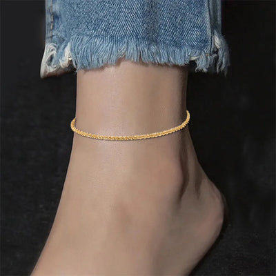 gold anklet