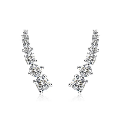 925 Sterling silver crystal earrings