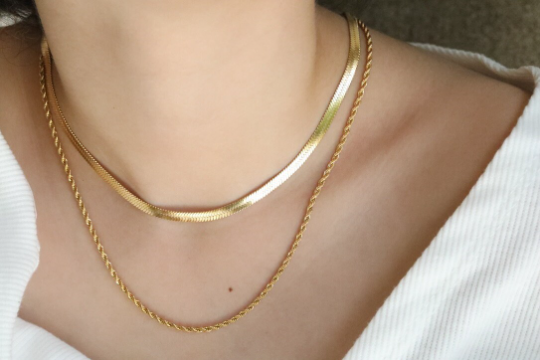 18K Gold-Filled Layered Necklace Set