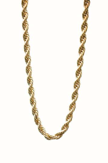 18K Gold-Filled Twisted Rope Chain