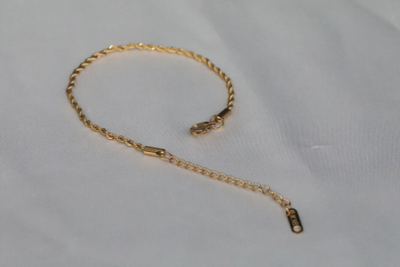 18K Gold-Filled 2mm Rope Bracelet