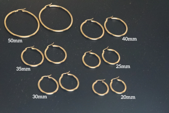 18K Gold-Filled Hoop Earrings