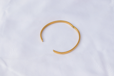 18K Gold-Filled Plain Bangle Bracelet