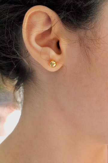 18K Gold-Filled Tiny Ball Stud Earrings