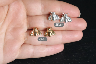 18K Gold-Filled Honey Bee Earrings