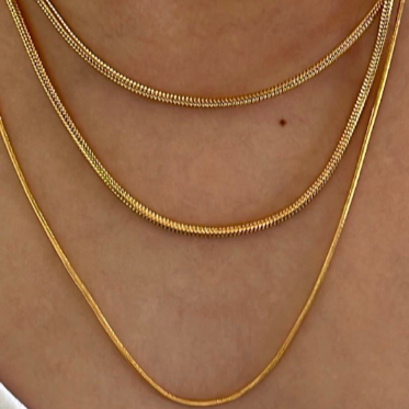 14K Gold-Filled Dainty Snake Chain Necklace