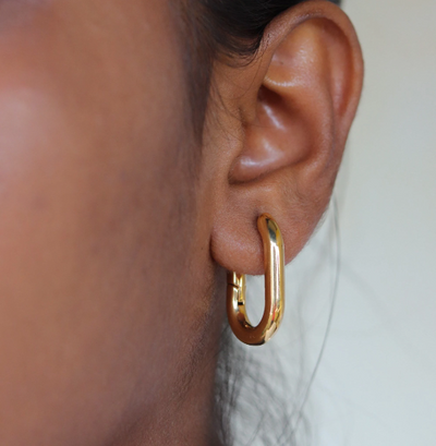 18K Gold-Filled Link Earrings