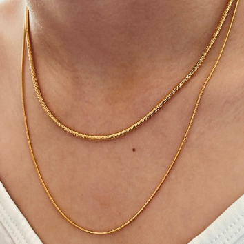 14K Gold-Filled Dainty Snake Chain Necklace