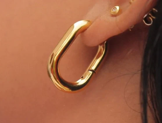 18K Gold-Filled Link Earrings