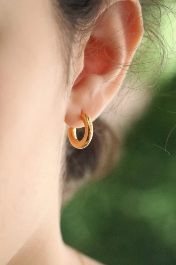 18K Gold-Filled Open Stud Earrings