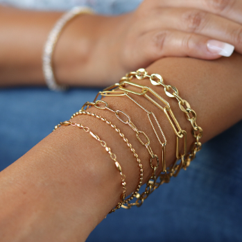 Gold Link Chain Bracelet