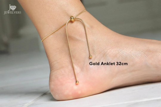18K Gold-Filled Adjustable Ankle Bracelet