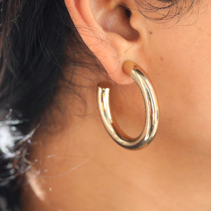 Gold Open Hoops