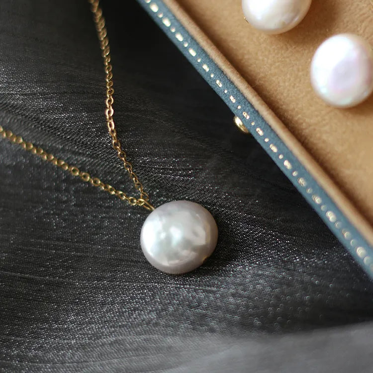 18K Gold-Filled Dainty Pearl necklace