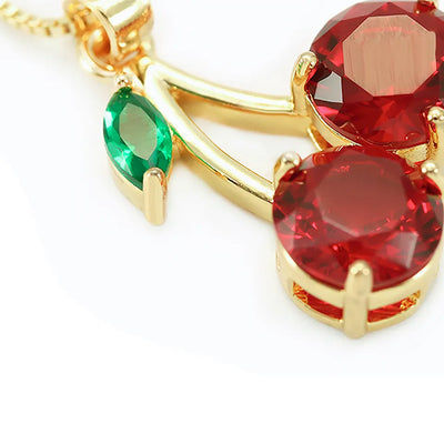 18K Gold-Filled Cherry Necklace