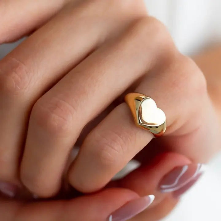 Gold Heart Ring