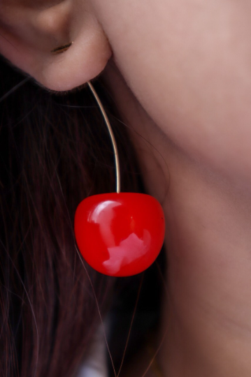 18K Gold-Filled Cherry Earrings