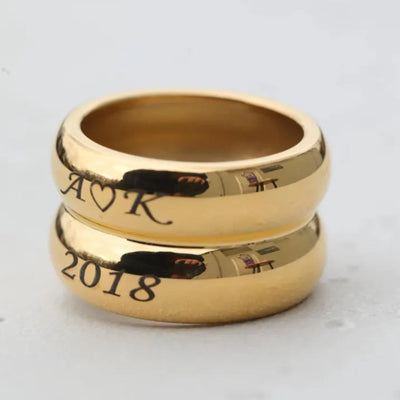 Gold Personalized Ring