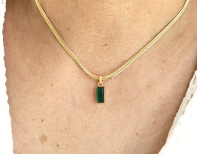 18K Gold-Filled Zircon Necklace