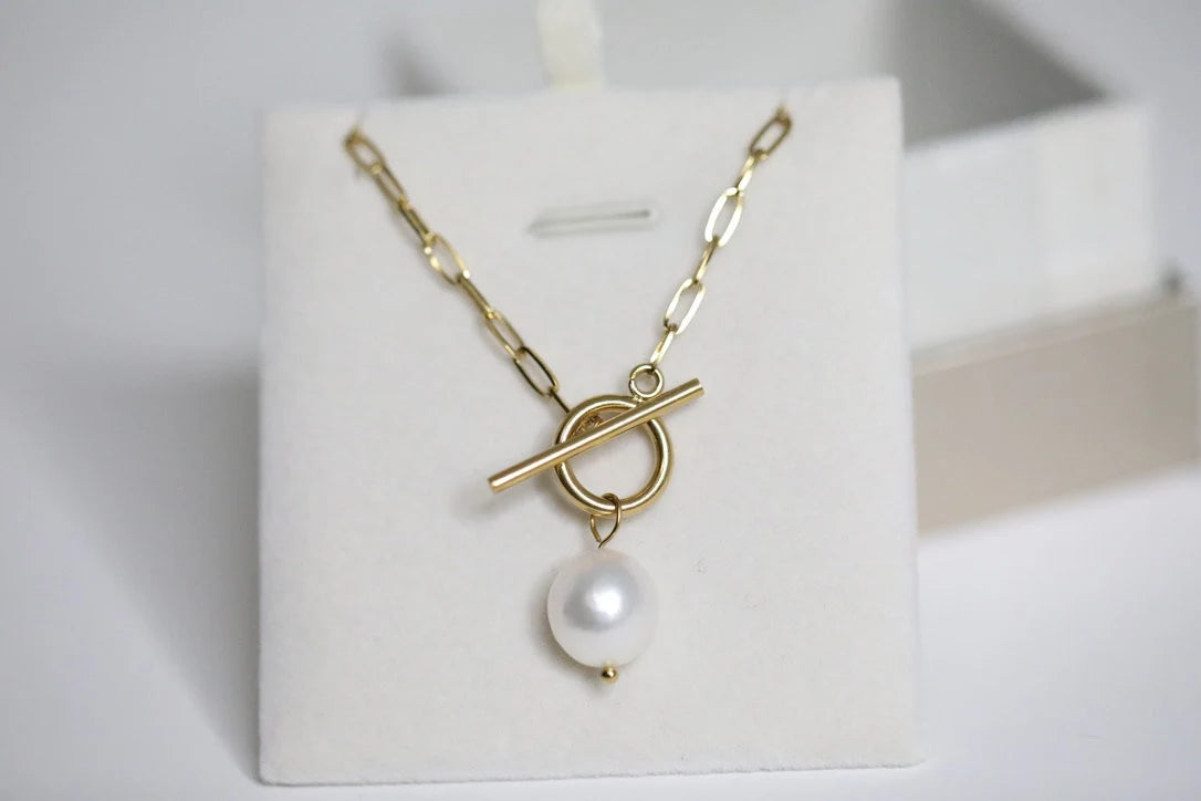 18K Gold-Filled OT Pearl Necklace