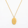 NE110-February- 18K Gold Finished February Birth Month Flower Necklace