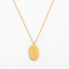 NE110-March- 18K Gold Finished March Birth Month Flower Necklace