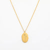 NE110-October- 18K Gold Finished October Birth Month Flower Necklace