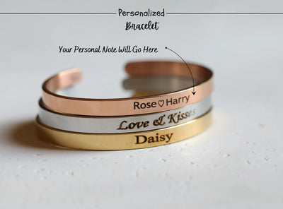 Washproof Engraved Name Bracelet 