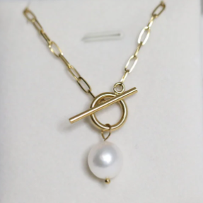 18K Gold-Filled OT Pearl Necklace