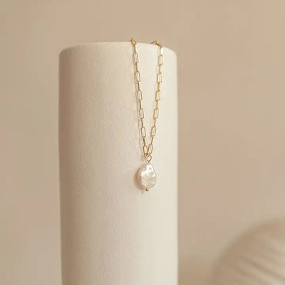 14K Gold-Filled Pearl Pendant Necklace