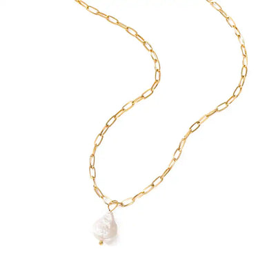 14K Gold-Filled Pearl Pendant Necklace