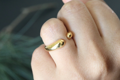 18k Gold-Filled Open Band Ring