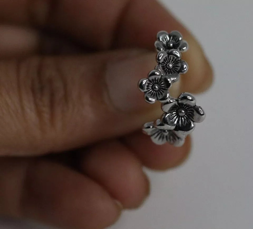 925 Sterling Silver Flower Ring