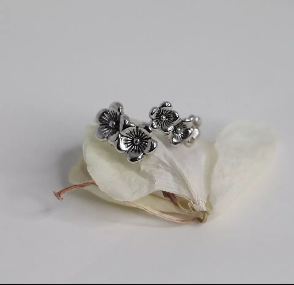 925 Sterling Silver Flower Ring