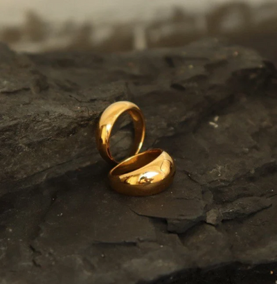 18K Gold-Filled Bold Ring For Women