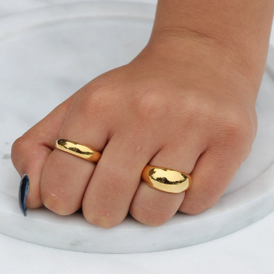 18K Gold-Filled Bold Ring For Women
