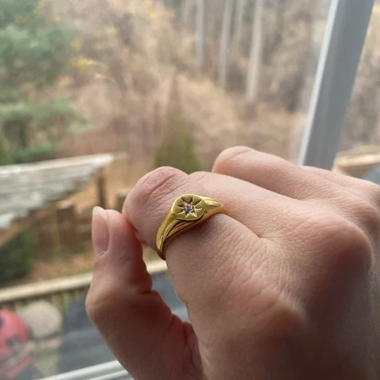 18K Gold-Filled North Star Ring