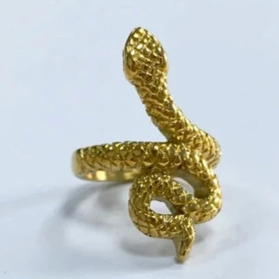18K Gold-Filled Snake Wrap Ring