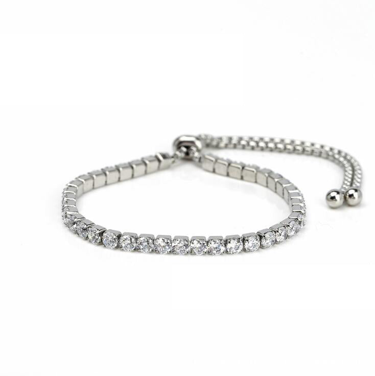 Dainty Silver Tennis Bracelet