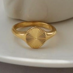 Gold filled Sunburst Ring