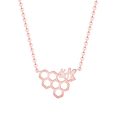 18K Gold-Filled Honeycomb Necklace