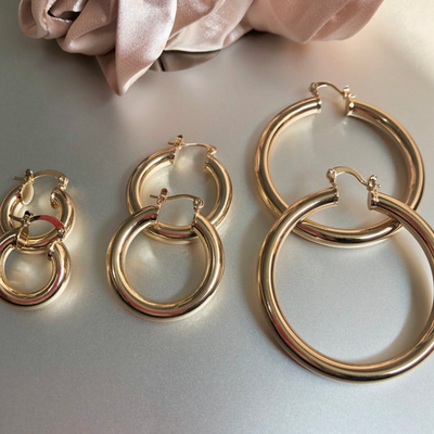 18k gold filled earrings