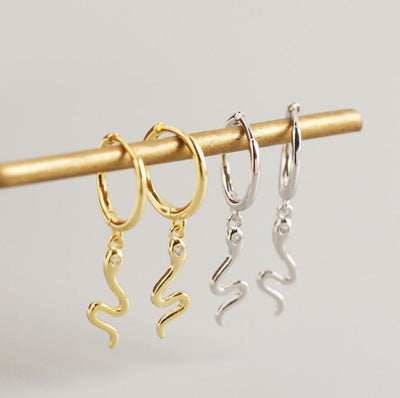 Shop Online our collection of Gold Snake Hoops 