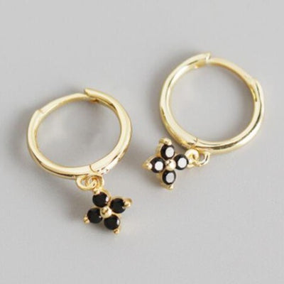 Order Now Best quality Cz Dangle Hoop Earrings