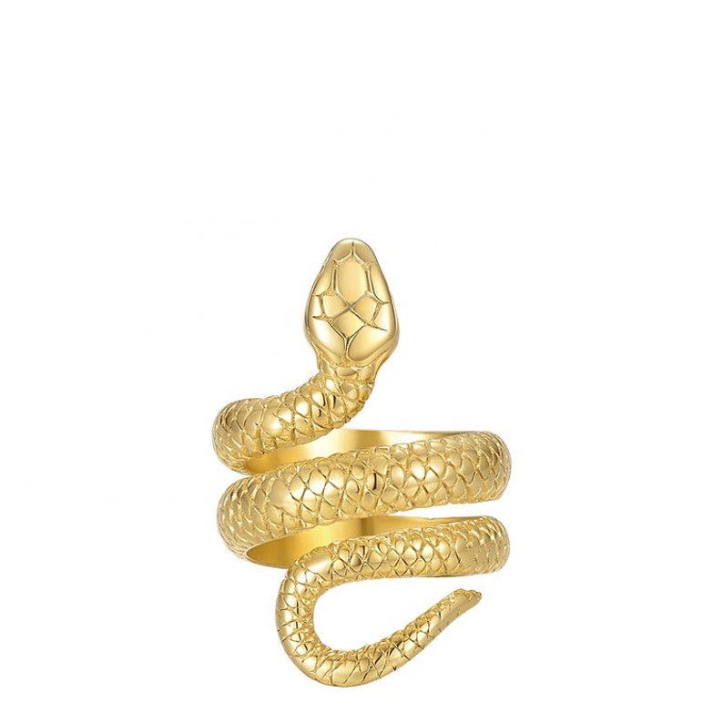 Snake Wrap Ring Gold