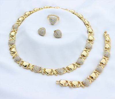 Heart necklace set 