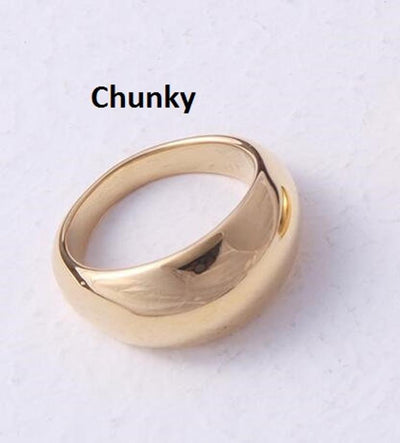  Bold chunky Gold Rings for women