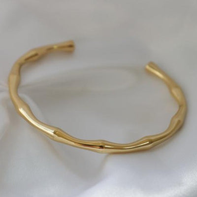 Gold cuff bracelet 