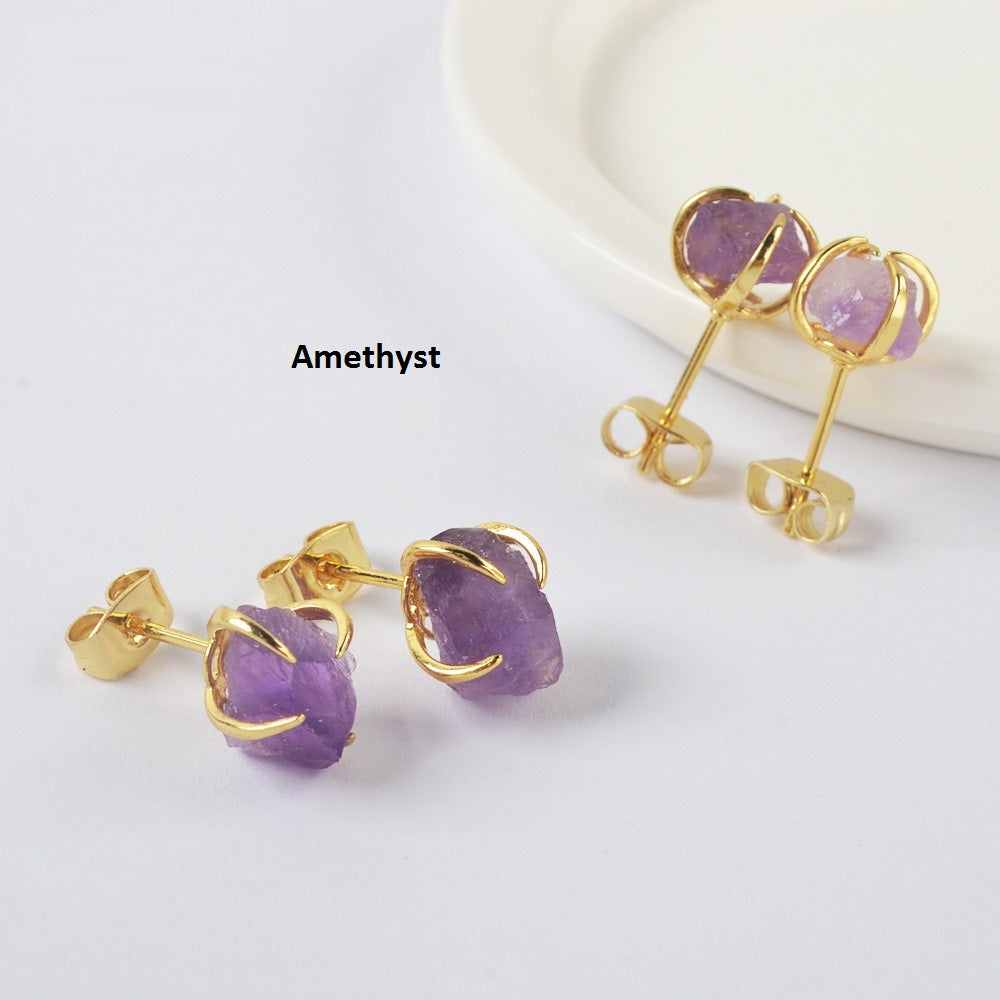 Order Now Best quality  Amethyst  Crystal Earrings
