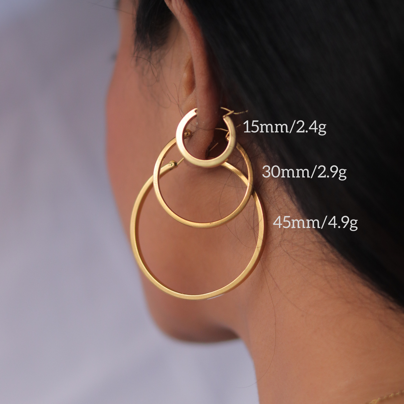 Flat Hoop Earring